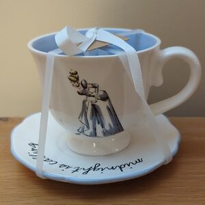 Disney Rae Dunn Artisan Collection Cinderella Teacup and Saucer Set